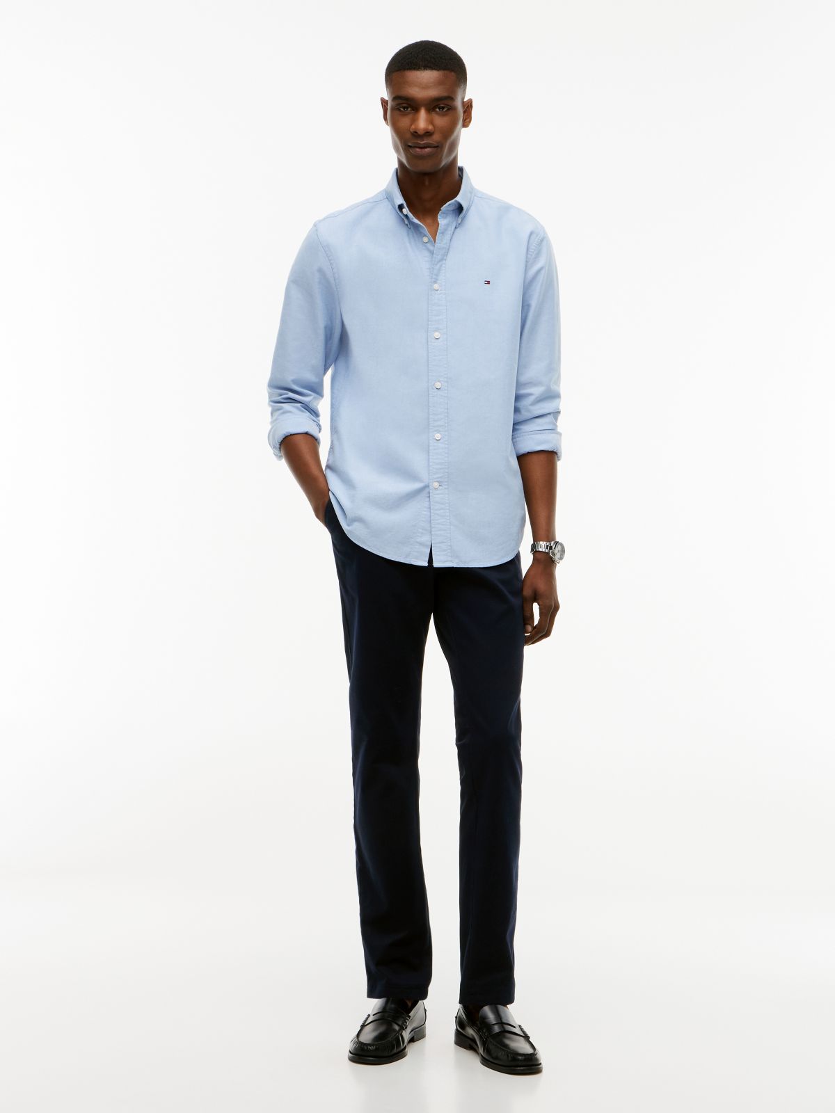 Bleecker Slim Fit Chinos — Blue