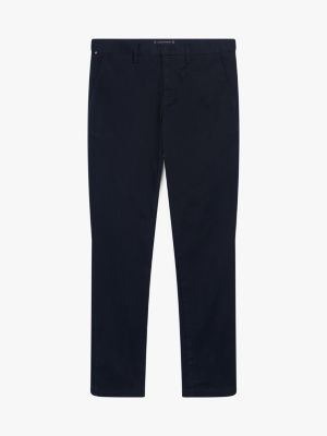 blue bleecker stretch cotton chinos for men tommy hilfiger