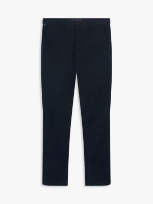 blue bleecker slim fit chinos for men tommy hilfiger