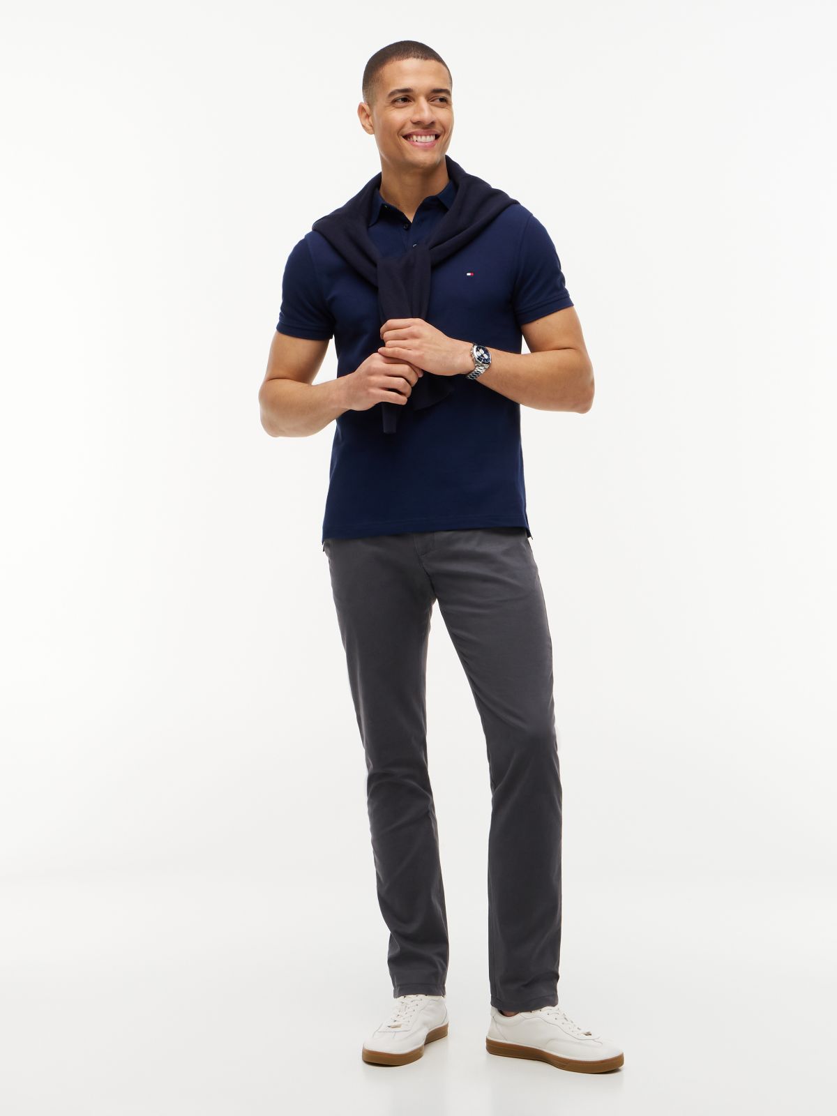 Bleecker Slim Fit Chinos — Grey