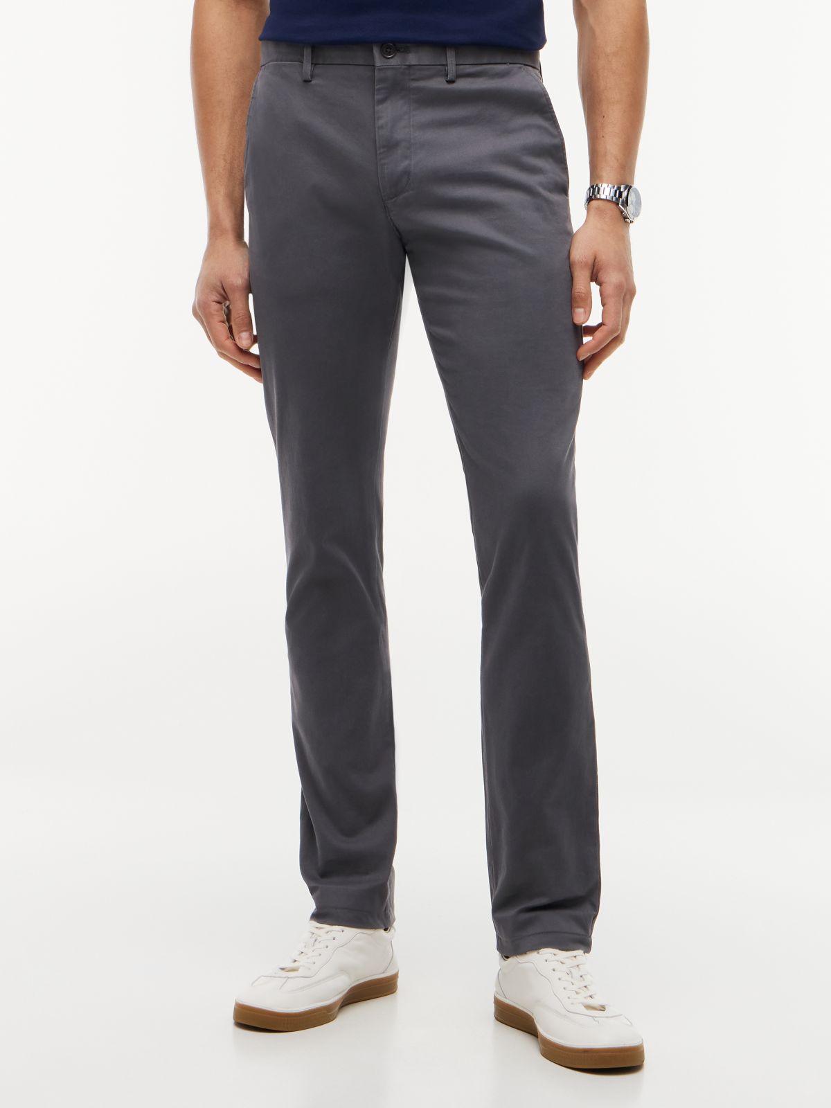 Bleecker Slim Fit Chinos — Grey