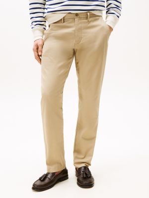 beige 1985 denton straight fit chinos für herren - tommy hilfiger