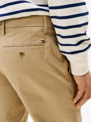 beige 1985 denton straight fit chinos für herren - tommy hilfiger