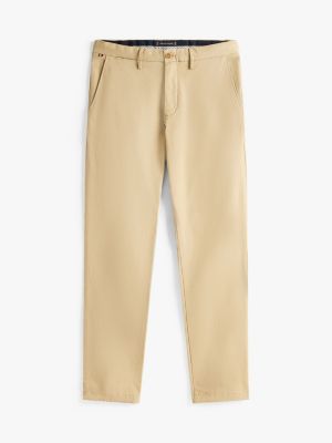 beige 1985 denton straight chinos for men tommy hilfiger