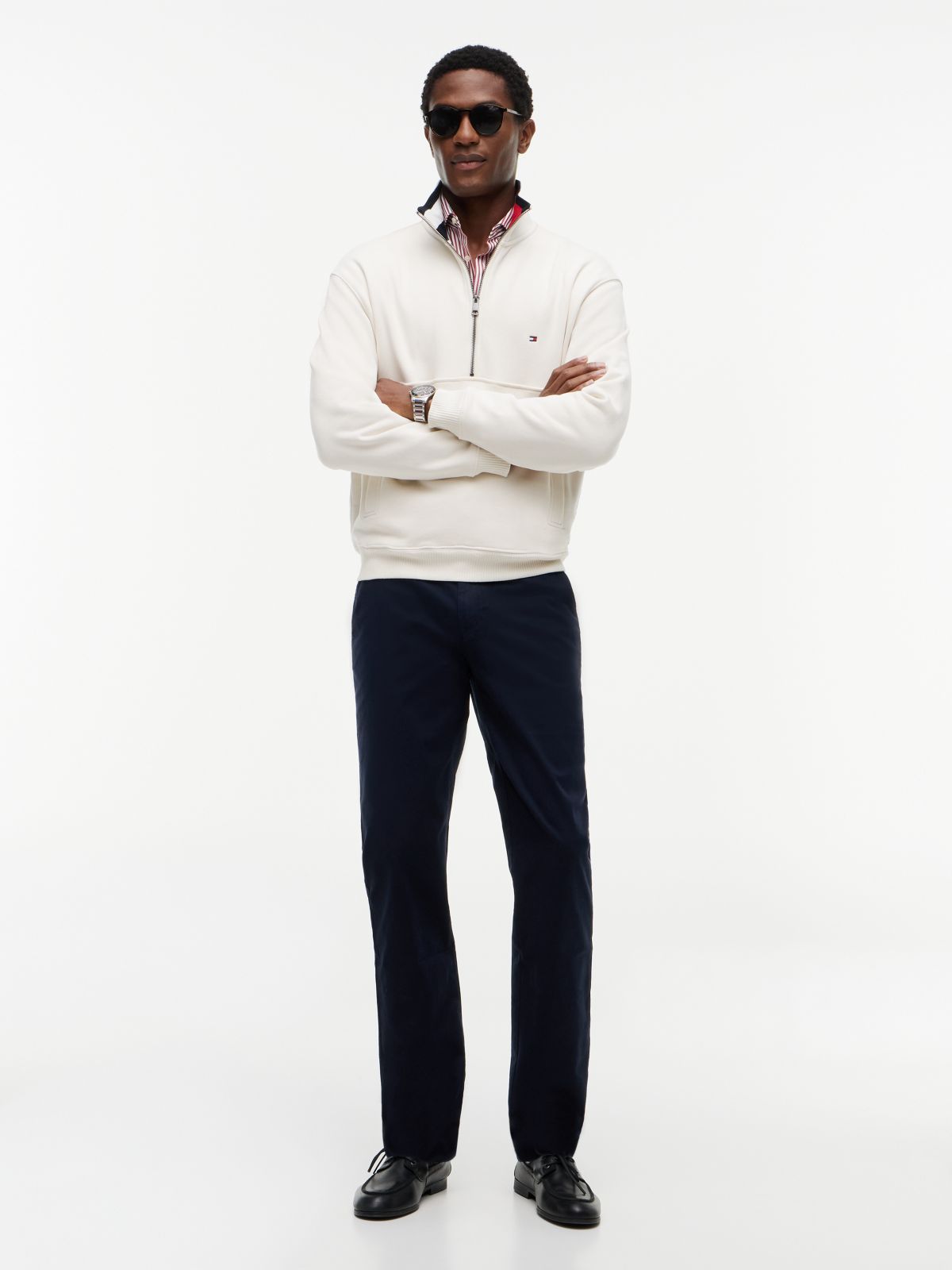 1985 Denton Slim Straight Leg Chinos — Blue