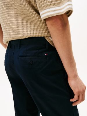 blau 1985 denton straight fit chinos für herren - tommy hilfiger