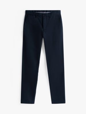 blau 1985 denton straight fit chinos für herren - tommy hilfiger