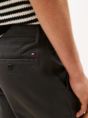 grijs 1985 denton chino met rechte broekspijpen voor heren - tommy hilfiger