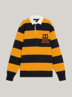 Gestreiftes Relaxed Fit RugbyShirt GELB Tommy Hilfiger