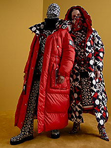 red th x richard quinn down puffer for men tommy hilfiger