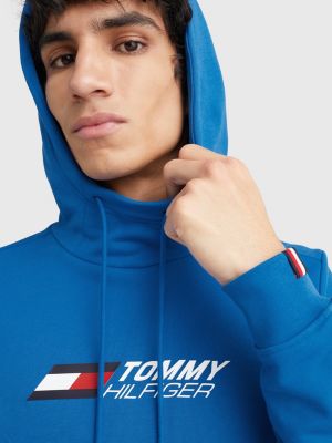 Sport Essential High Neck Hoody BLUE Tommy Hilfiger
