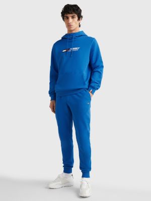TH ELECTRIC BLUE Sport Essential Terry Cuffed Joggers for men TOMMY HILFIGER