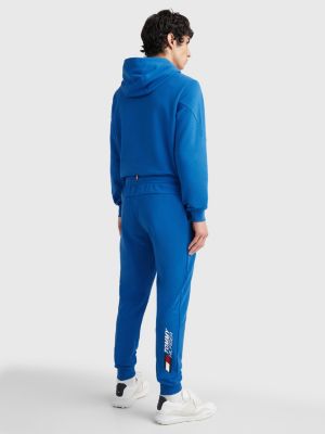 TH ELECTRIC BLUE Sport Essential Terry Cuffed Joggers for men TOMMY HILFIGER