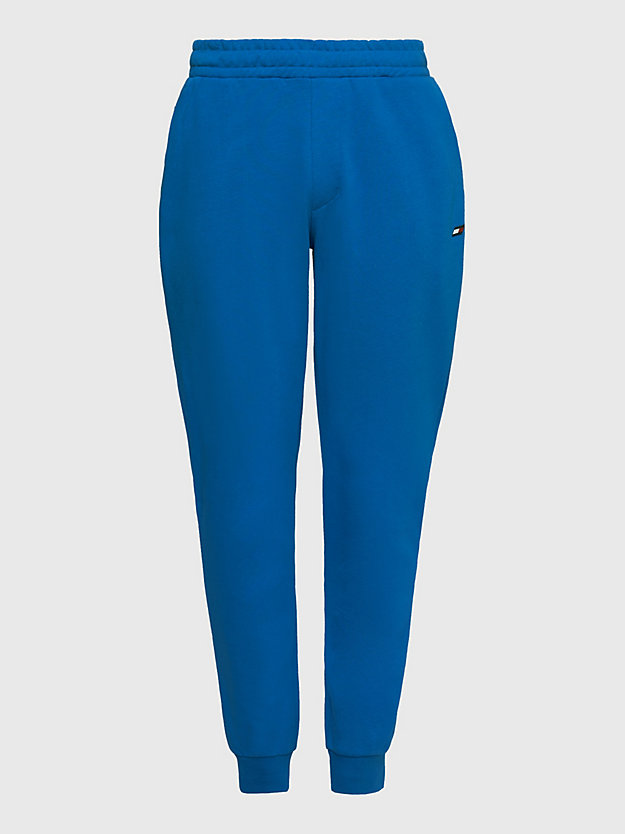 TH ELECTRIC BLUE Sport Essential Terry Cuffed Joggers for men TOMMY HILFIGER
