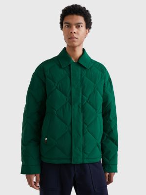 Padded Diamond Quilted Jacket | GREEN | Tommy Hilfiger