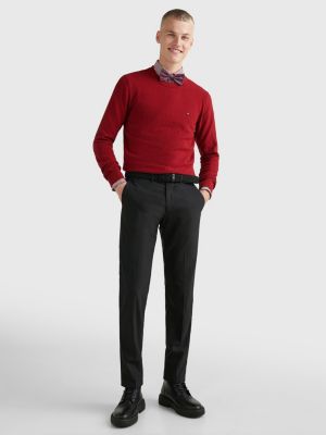 Knit Crew Neck Jumper RED Tommy Hilfiger