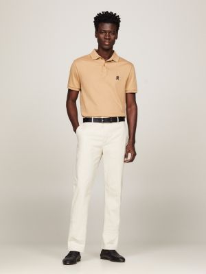 beige essential mercer twill chinos for men tommy hilfiger