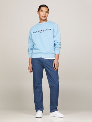 blue essential mercer twill chinos for men tommy hilfiger