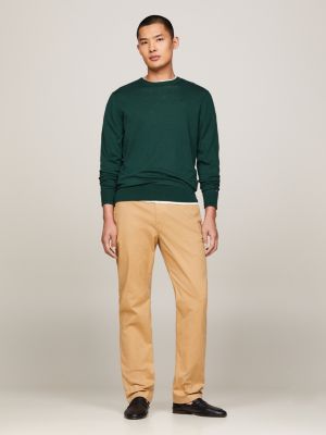 khaki essential mercer twill chinos for men tommy hilfiger