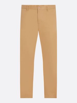 khaki essential mercer twill chinos for men tommy hilfiger