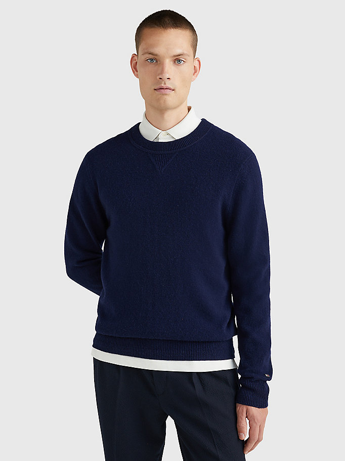 Pullover aus Wolle mit Monogramm 24S Herren Kleidung Pullover & Strickjacken Pullover Strickpullover 