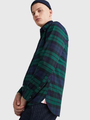 Black Watch Tartan Regular Fit Shirt BLUE Tommy Hilfiger