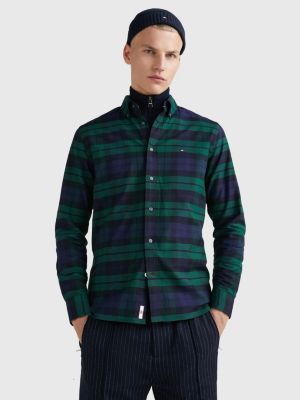 Black Watch Tartan Regular Fit Shirt BLUE Tommy Hilfiger