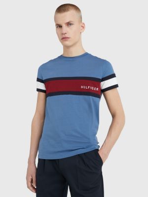 bereiden Eeuwigdurend Keizer Colour-blocked slim fit T-shirt | BLAUW | Tommy Hilfiger