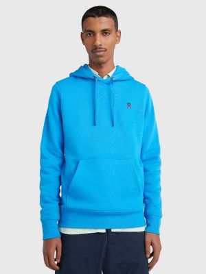 Monogram Flex Fleece Hoody | BLUE | Tommy Hilfiger