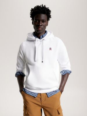 Tommy hilfiger white hoodies hot sale