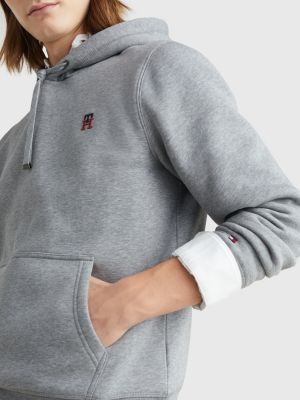 Hoodie aus Flex-Fleece mit Monogramm | GELB | Tommy Hilfiger