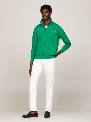 green sweatjacke mit stehkragen für herren - tommy hilfiger