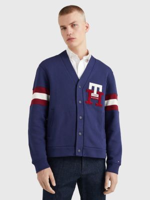 contrast betreuren Carry Icons casual fit vest met monogram | BLAUW | Tommy Hilfiger