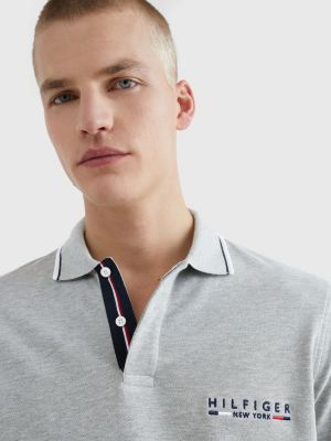 Logo Regular Fit Polo GREY Tommy Hilfiger