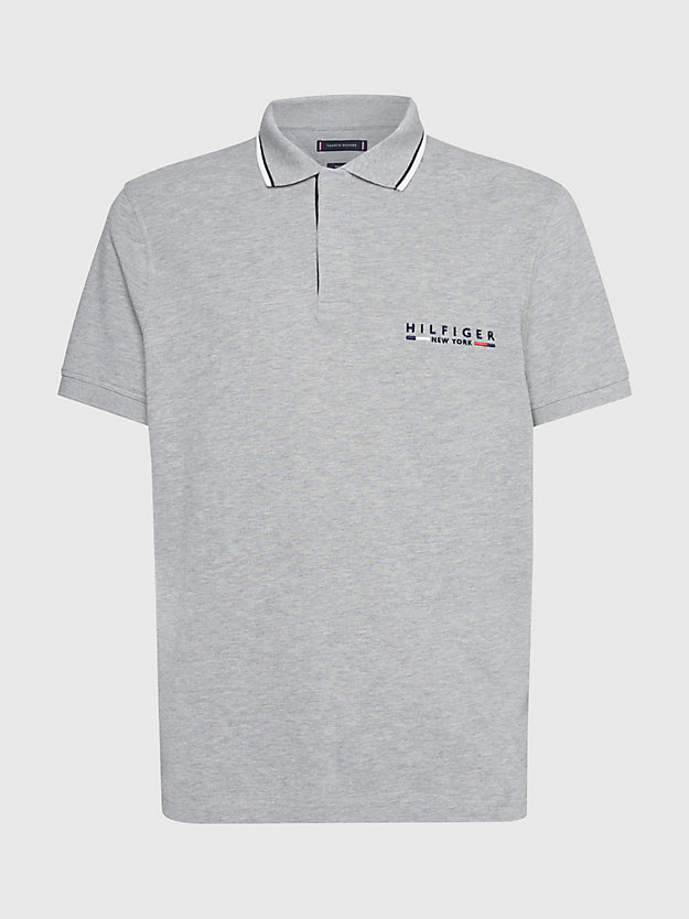 Haalbaar Flash Afwezigheid Regular Fit Poloshirt mit Logo | GRAU | Tommy Hilfiger