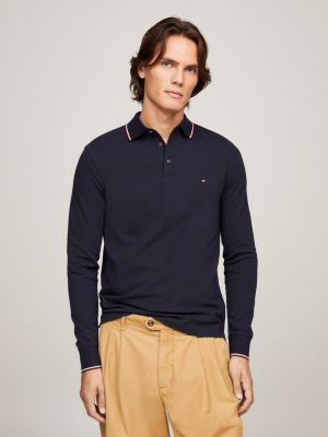 1985 Collection Slim Fit Long Sleeve Polo | BLUE | Tommy Hilfiger