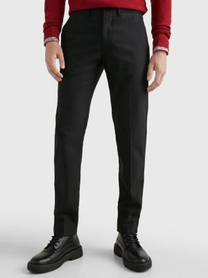 Hampton Tapered Wool Black Chinos BLACK Tommy Hilfiger