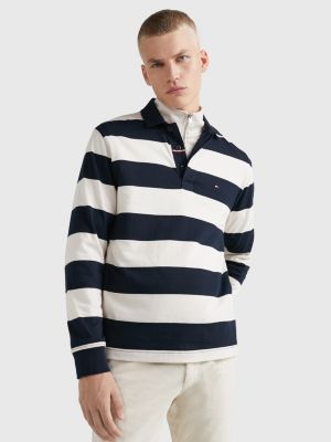 mel genopretning Opmærksomhed Tommy Hilfiger ColorBlock Rugby Long Sleeve Shirt Black