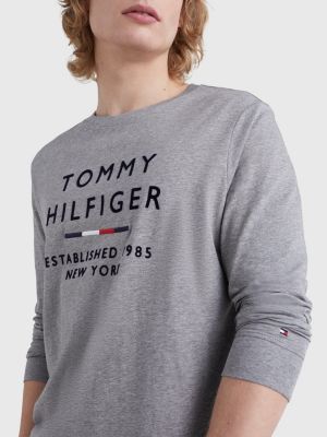 Camiseta manga con logo GRIS | Tommy Hilfiger