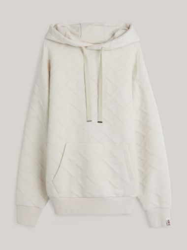 TH Monogram Quilted Padded Jacquard Hoody