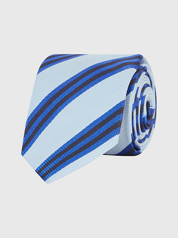 Varsity Stripe Jacquard Tie | BLUE | Tommy Hilfiger