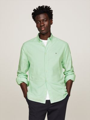 Lime green tommy store hilfiger shirt