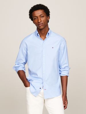 Camisa Tommy Hilfiger Slim Fit Cuadros azul/blanco hombr