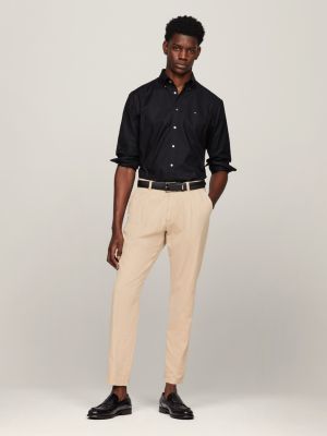 black th flex regular fit oxford-hemd für herren - tommy hilfiger