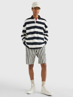 Block Stripe Archive Fit Rugby Shirt WHITE Tommy Hilfiger