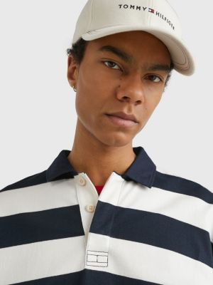 Block Stripe Archive Fit Rugby Shirt WHITE Tommy Hilfiger