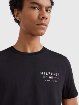 Laptop ballet kalkoen Logo Slim Fit T-Shirt | BLACK | Tommy Hilfiger