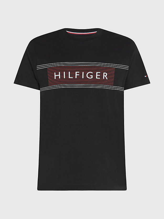 BLACK Logo Slim Fit T-Shirt for men TOMMY HILFIGER