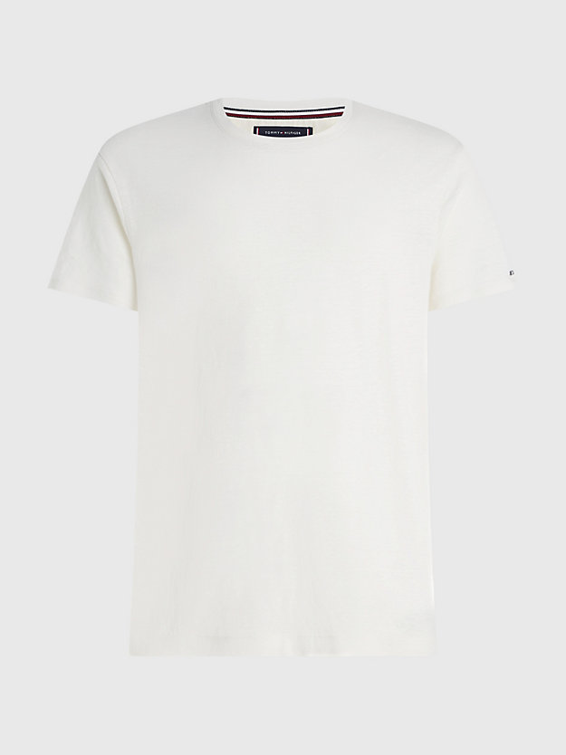 IVORY Premium Linen T-Shirt for men TOMMY HILFIGER