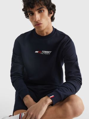 tommy sleeve logo sweatshirt